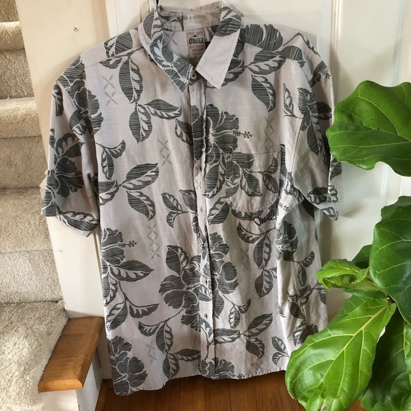 O’NEILL button up shirt mens L 💯cotton - Picture 3 of 8